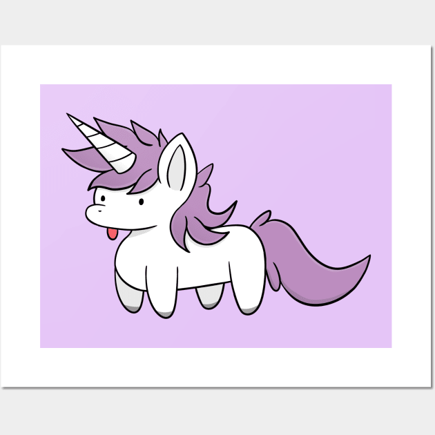 All i want for christmas Is a unicorn Wall Art by d o r r i a n